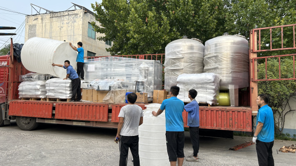 15噸反滲透凈水設(shè)備發(fā)往廣東客戶